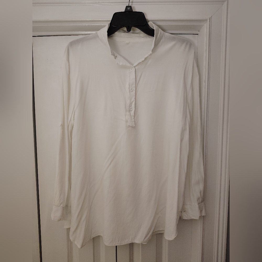 Classic White Women's Blouse